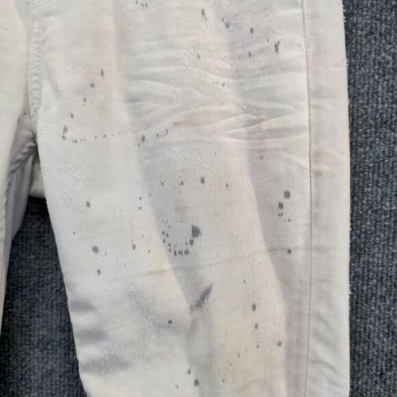 Cult of Individuality Womens Jeans White Gray 27 Gypsy High Rise Paint Splatter - Picture 10 of 14